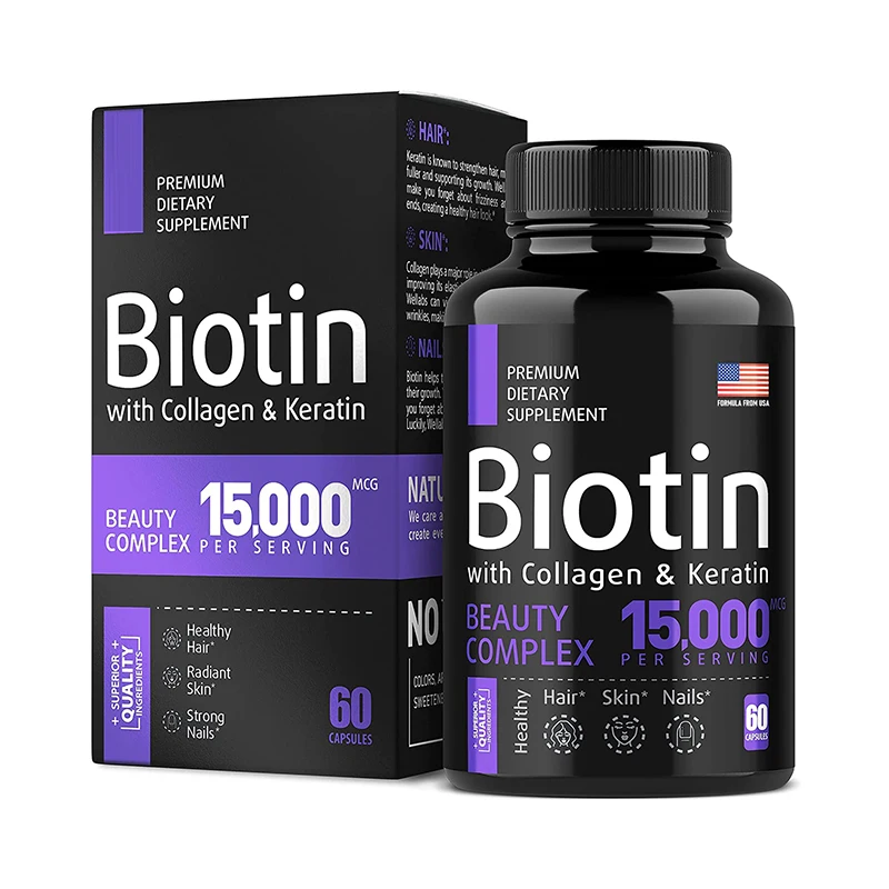 

2 Bottle Nourishing Hair Armor Biotin Capsules Multiple Vitamins Promote Hair Growth Enhance Skin Elasticity Strengthen Nails