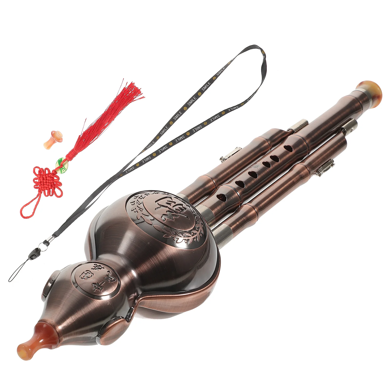 Трехцветная тыква шелковый китайский этнический музыкальный инструмент