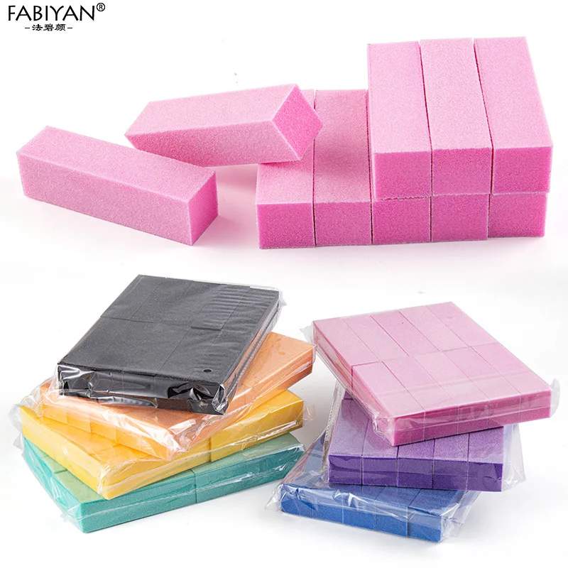 

10pcs/lot Colorful Nail Buffers Files Set Sponge Sanding Polishing Block DIY Manicure Pedicure Beauty Tool Kit