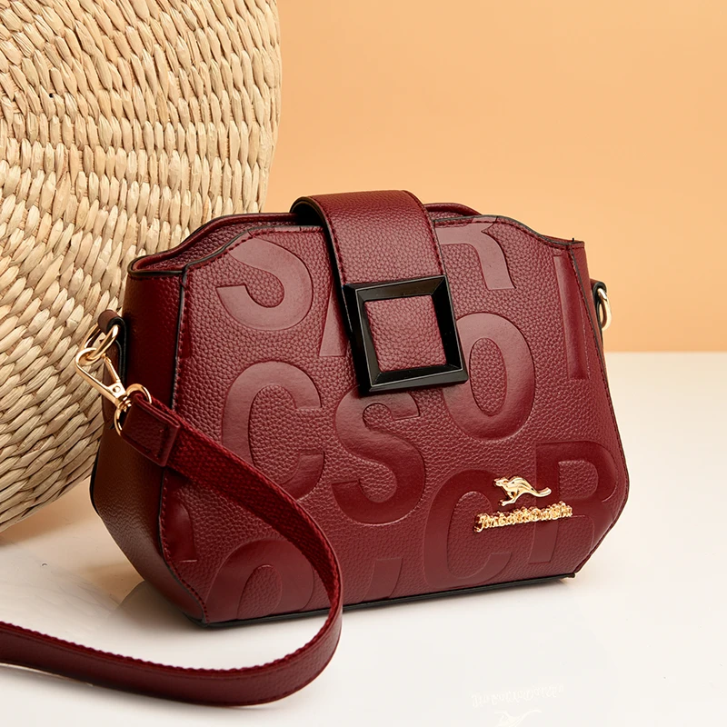 

Женская сумка брендовая сумка для женщин среднего возраста модная новая сумка-мессенджер подарок для матери Высококачественная сумка через плечо с принтом алфавита