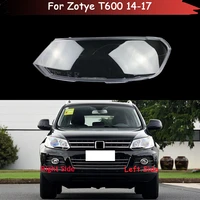 car front headlight cover headlamp caps lampshade lampcover head lamp light covers glass lens shell for zotye t600 2014 2017