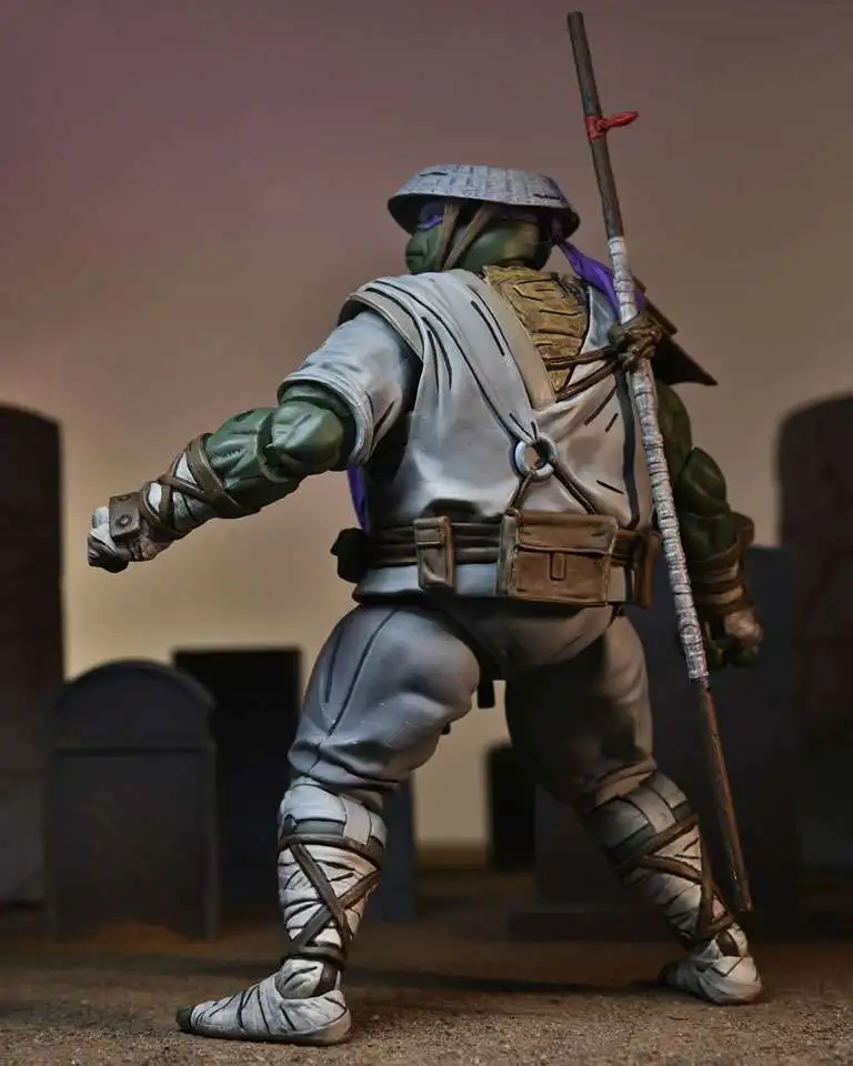 Фото Фигурка Neca последняя экшн-фигурка Ronin Donatello аниме оригинальные модели игрушек Коллекция суставов Подвижная кукла подарок для детей предзаказ №3