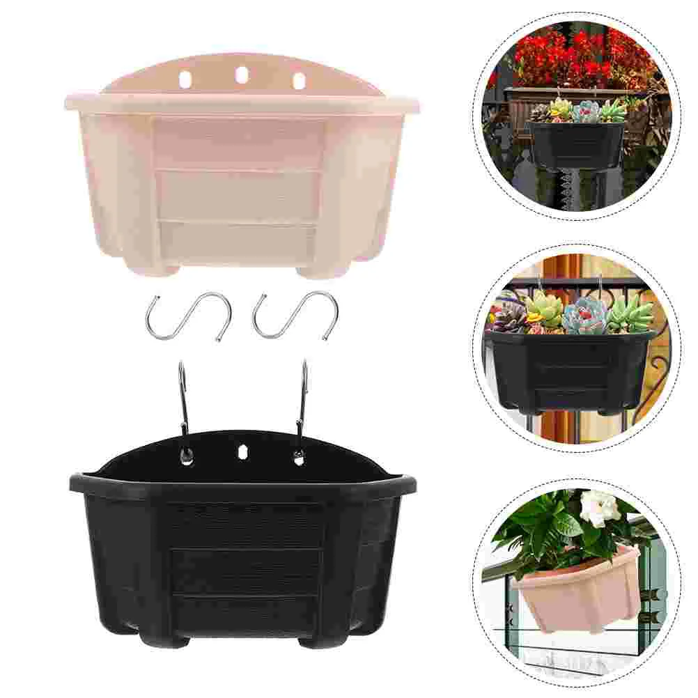 

Wall Mounted Semicircle Flower Pot Stand Plant Cactus Plants Hanging Flowerpot Plastic Pots The Fence