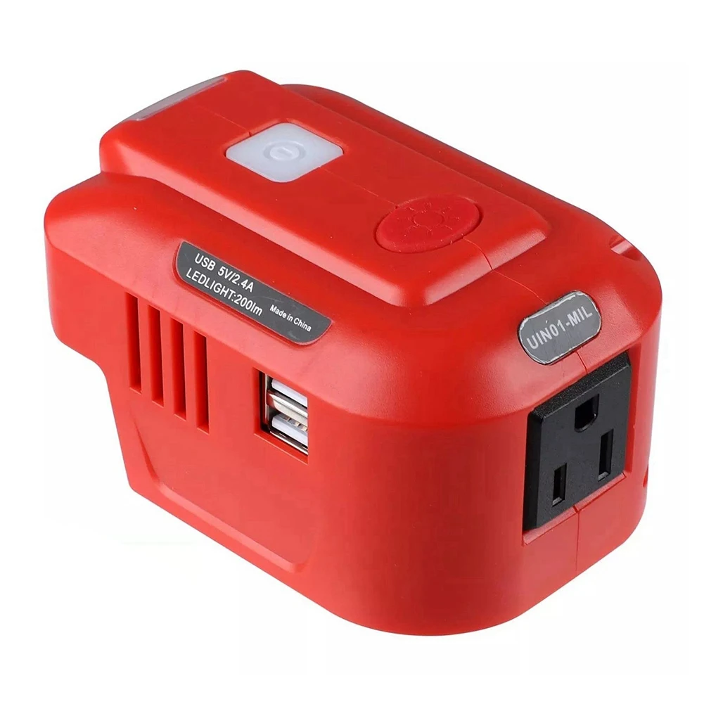 

150W Portable Power Supply Inverter for MK 18V Lithium Battery Inverter Generator,USB Charger Adapter with LED Light