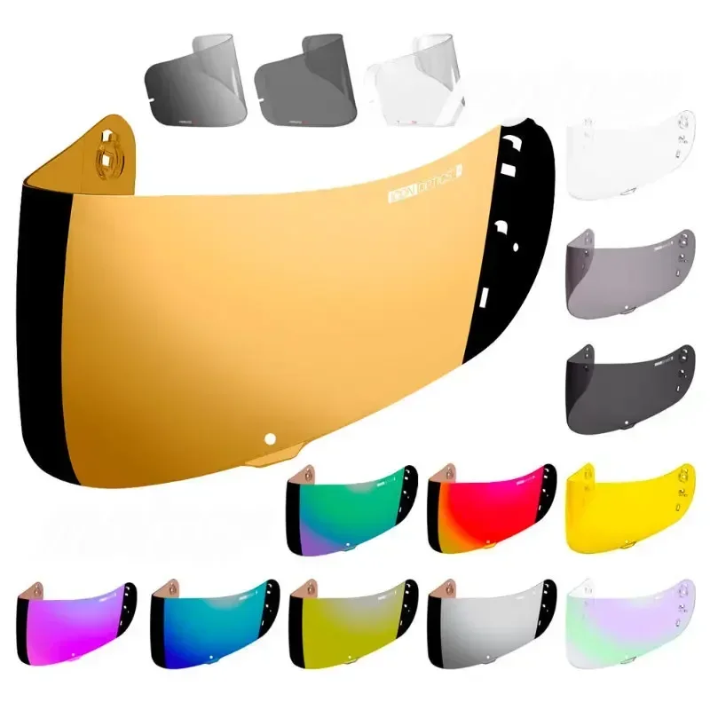 Фото Оптический щиток ICON IC-04 Airframe Pro Airmada Airform Шлем Козырек Синий Иридиевый КРАСНЫЙ ХРОМИРОВАННЫЙ Мотоциклетный анфас Шлем Козырек №1