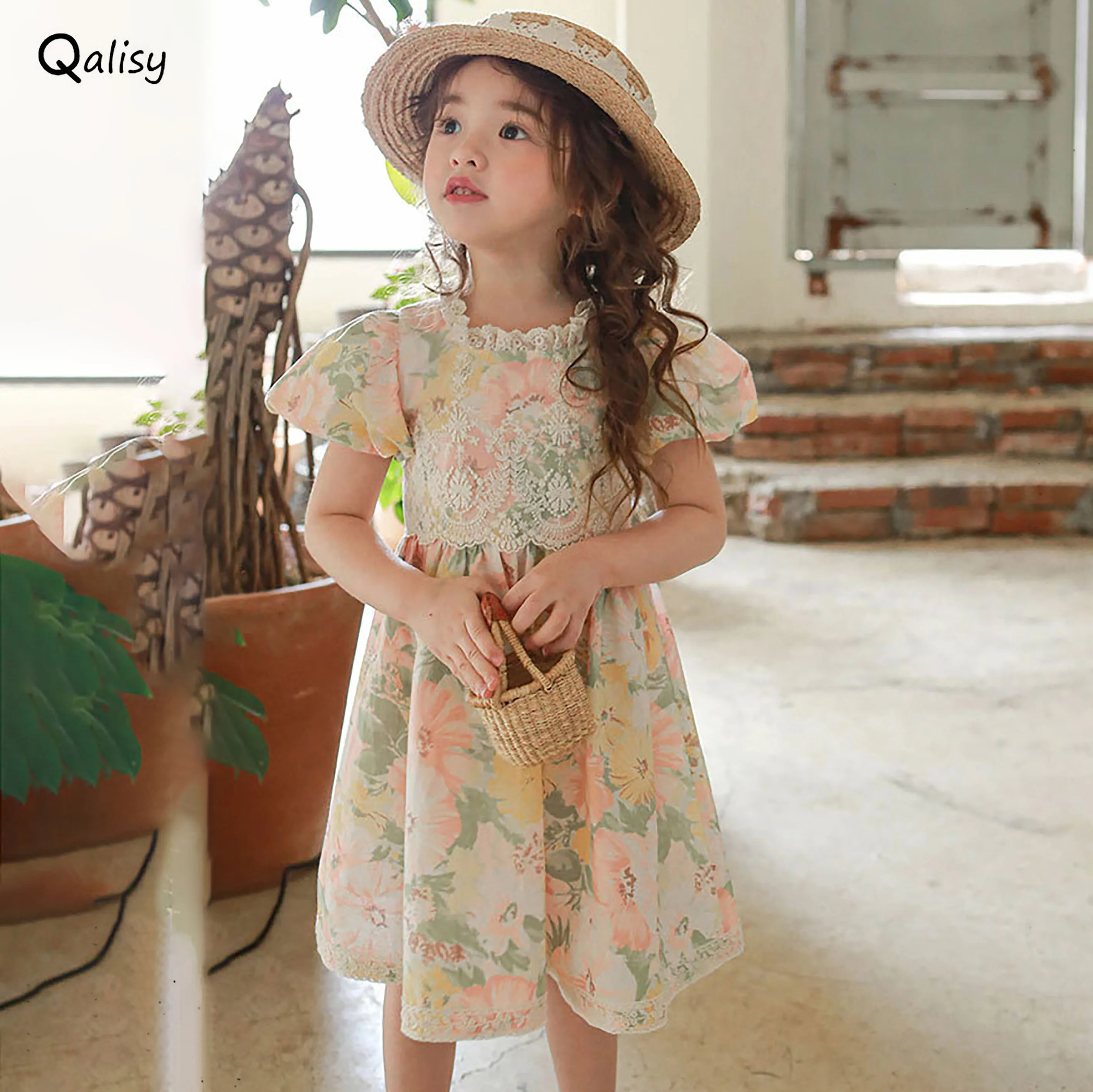 

Baby Girl Flower Dress Kids Wedding Dresses For Children Ball Gowns Clothing Girls Boutique Party Wear Elegant Frocks