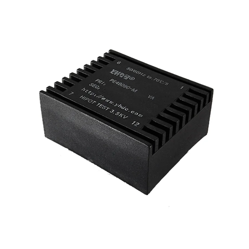 PE4809C-M мощность 3VA вход 110V Выход 2*24V 50-60Hz вакуумный эпоксидный инкапсулированный PCB