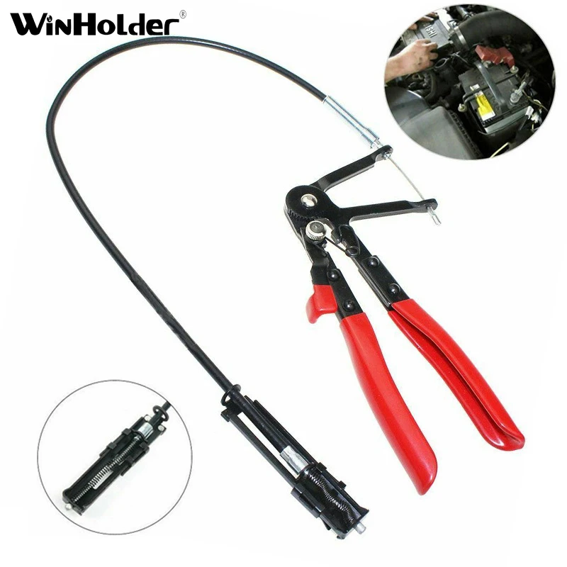

Winholder Auto Vehicle Tools Cable Type Flexible Wire Long Reach Hose Clamp Pliers for Car Repairs Hose Clamp Removal Hand Tools