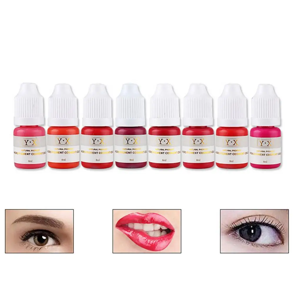 

8ml Semi Permanent Pigment Eyeliner Lip Eyebrow Tattoo Ink Paint