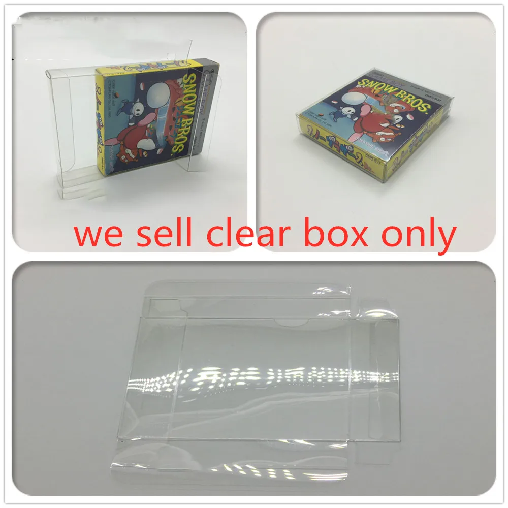 

10 Transparent Storage Box For Game Boy GB game card box protection, collection, display and use.GAME BOY Japanese Edition