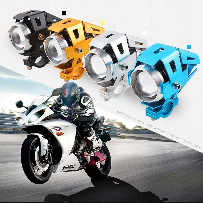 

1 Pcs U5 Led Motorcycle Headlight Lens Fog Driving Light Waterproof Spotlight Modified Parts For Atv Truck Dropshipping