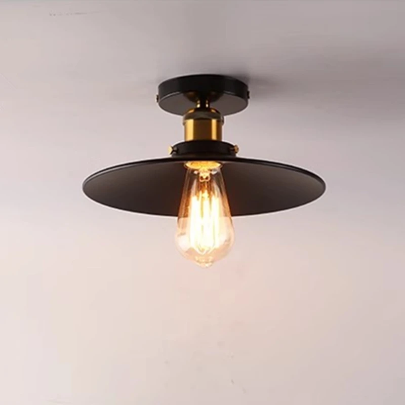 

Ретро внутреннее освещение, винтажная лампа, металлический абажур, подвесной светильник в стиле фонаря