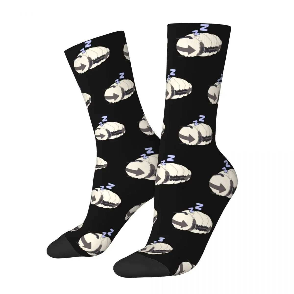 

New Men's Socks Crazy Sleepy Appa Sock Avatar The Last Airbender Sport Women Socks Spring Summer Autumn Winter