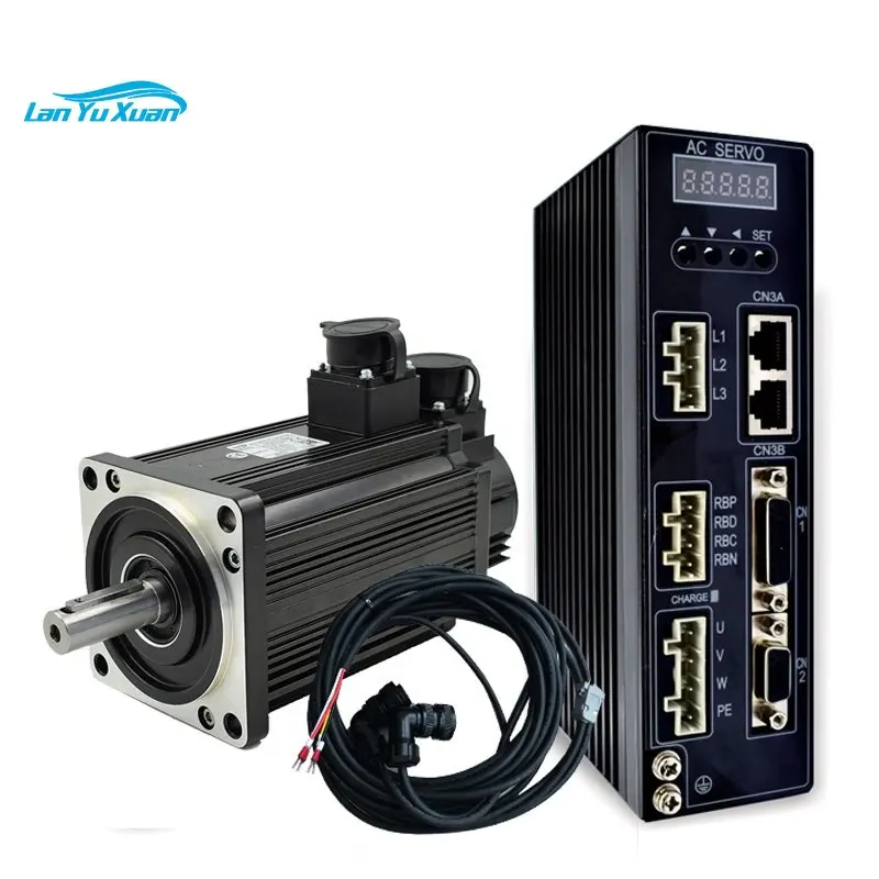 

130mm 1.5kw 6nm 220V for cnc machine 3-Phase AC Servo Motor And Servo Drive