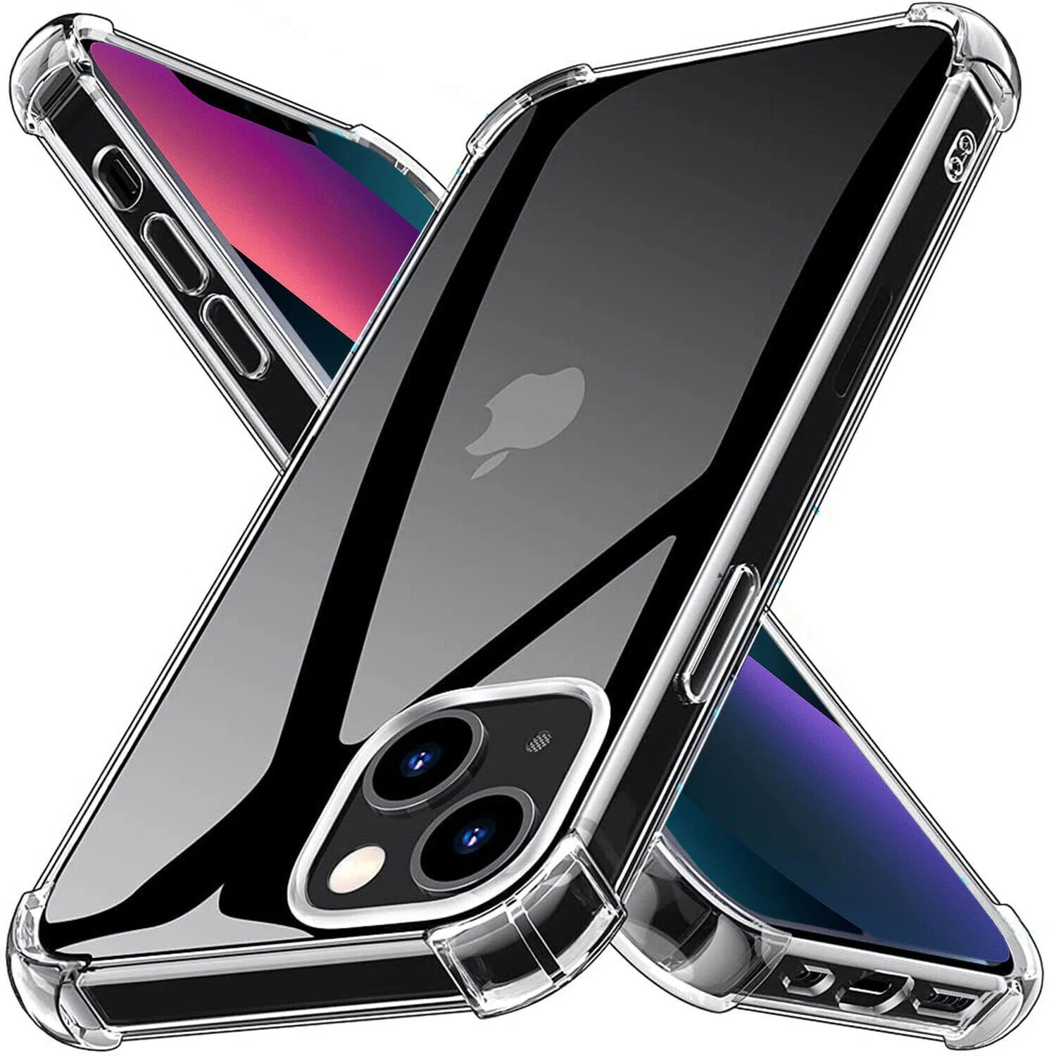 

NEW Clear Shockproof Bumper Case For iPhone 13 12 Pro Max Mini 11 Pro SE XR XS