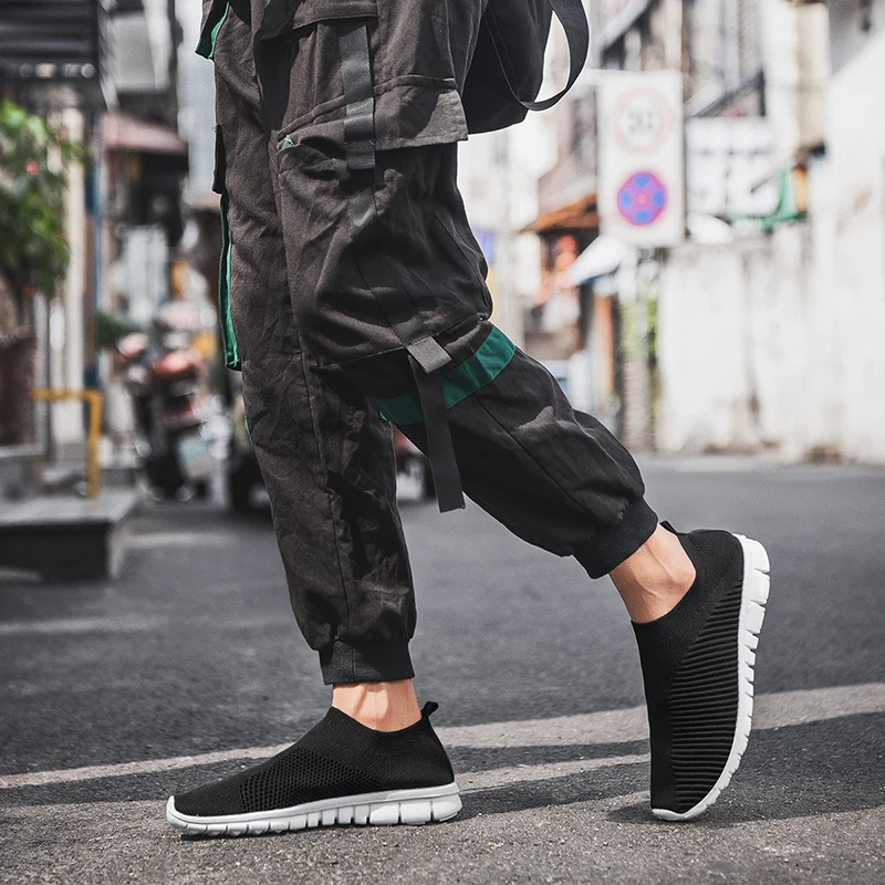 Men Casual Sneakers Trend Solid Colors Running Sport Shoes Tennis Shoes Trainer Walking Jogging Sneakers Tenis Masculino