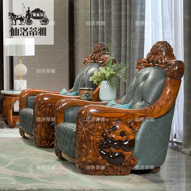 Импортный эбеновый твердый деревянный Национальный сокровище панда Европейский