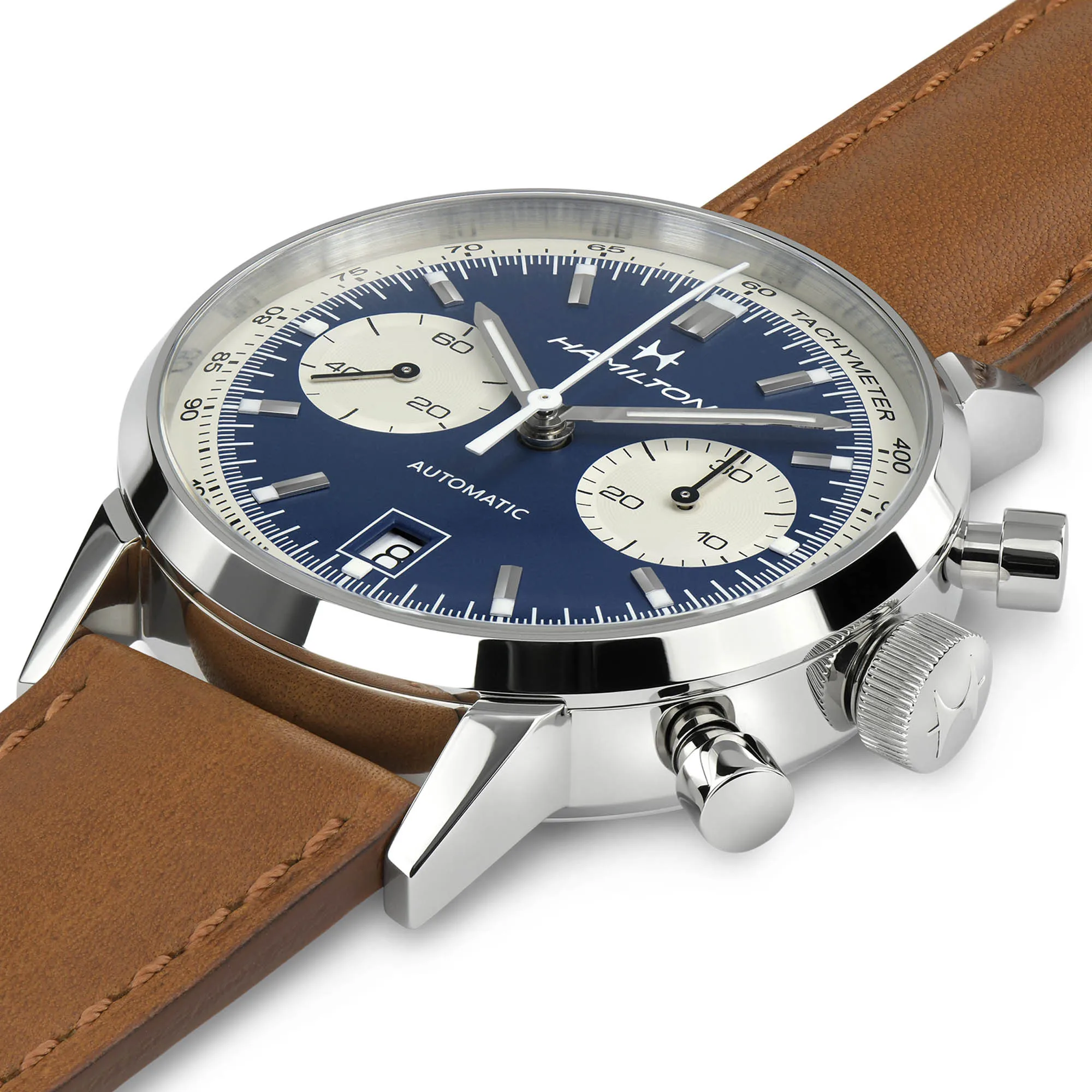 

New Hamilton Men's Classic Ultra-thin Fashion Leather Watch Top Brand Multi-function Stainless Steel Mesh Belt Chronograph