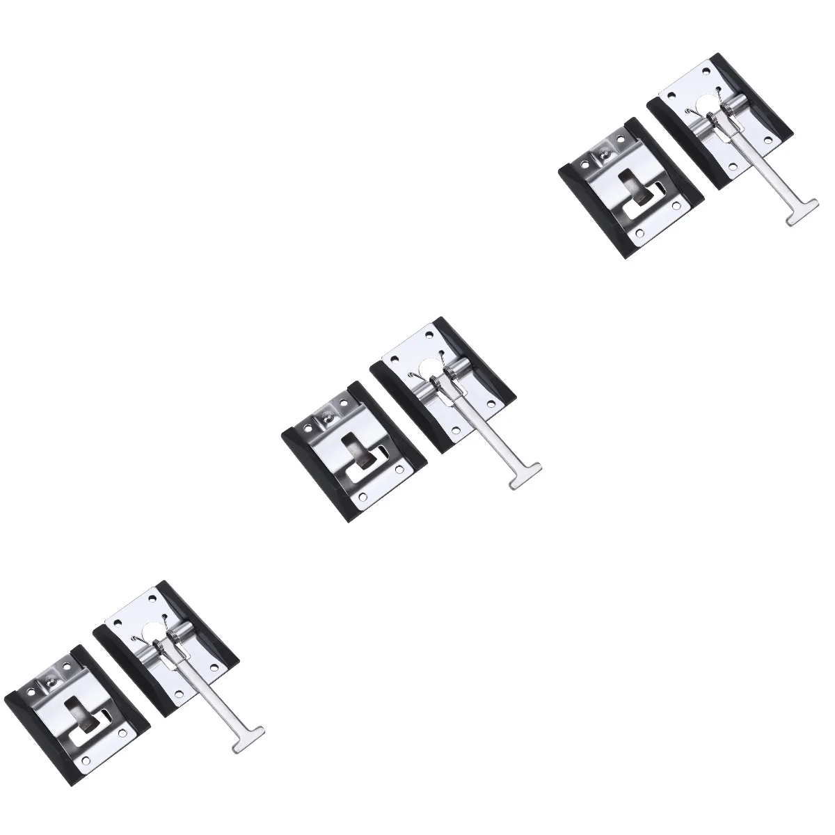 

3pcs Metal T-style Entry Door Catch Holder for RV Camper Trailer (Stainless Steel 304)