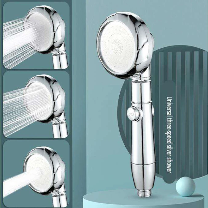 

3 Modes Shower Head High Pressure Showerhead 360 Rotated Rainfall Water Saving with Stop Button Eco Spa Shower Head Accessories