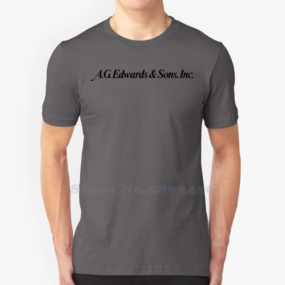 

AG Edwards&Songs Casual Streetwear Print Logo T-shirt Graphic 100% Cotton Tee