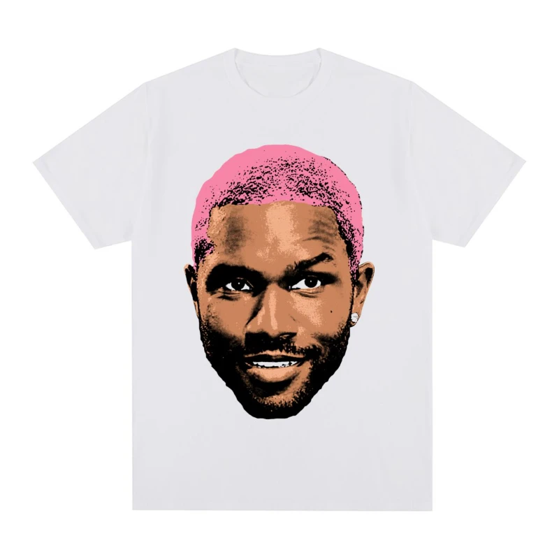 

Frank Vintage T-shirt Blond Hip Hop Pop Music Singer R&B Cotton Men T shirt New Tee Tshirt Womens Topsfree shipping items for me