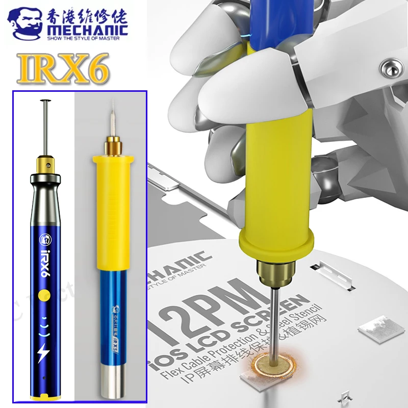 Mechanic iRX6 Electric Grinder Engraving Pen IC Polish Tool for Phone CPU IC Polishing Repair Drilling Grinding Cutting Tools