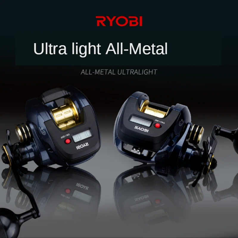Рыболовная катушка RYOBI с цифровым дисплеем для заброса приманки 7 3: 1 гладкая и без