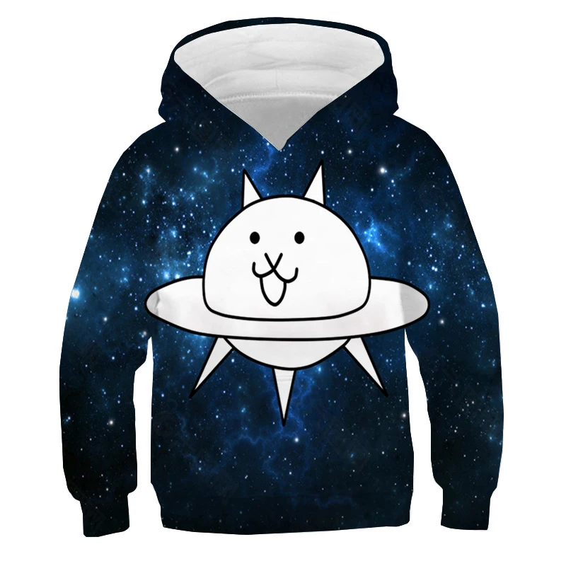 Новые толстовки с капюшоном Битва кошки спортивная одежда милым мультяшным 3D