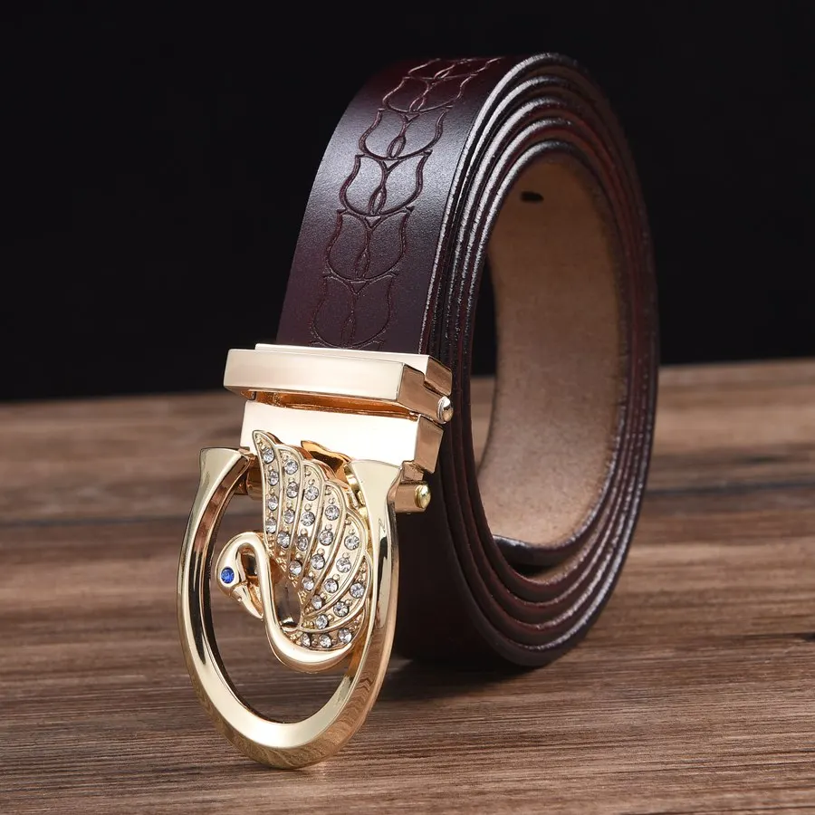 Women's Leather Belt Ceinture femmes Leather Belt for women  Female Waistband Hot !!! Designer Belts Female Plat Buckle