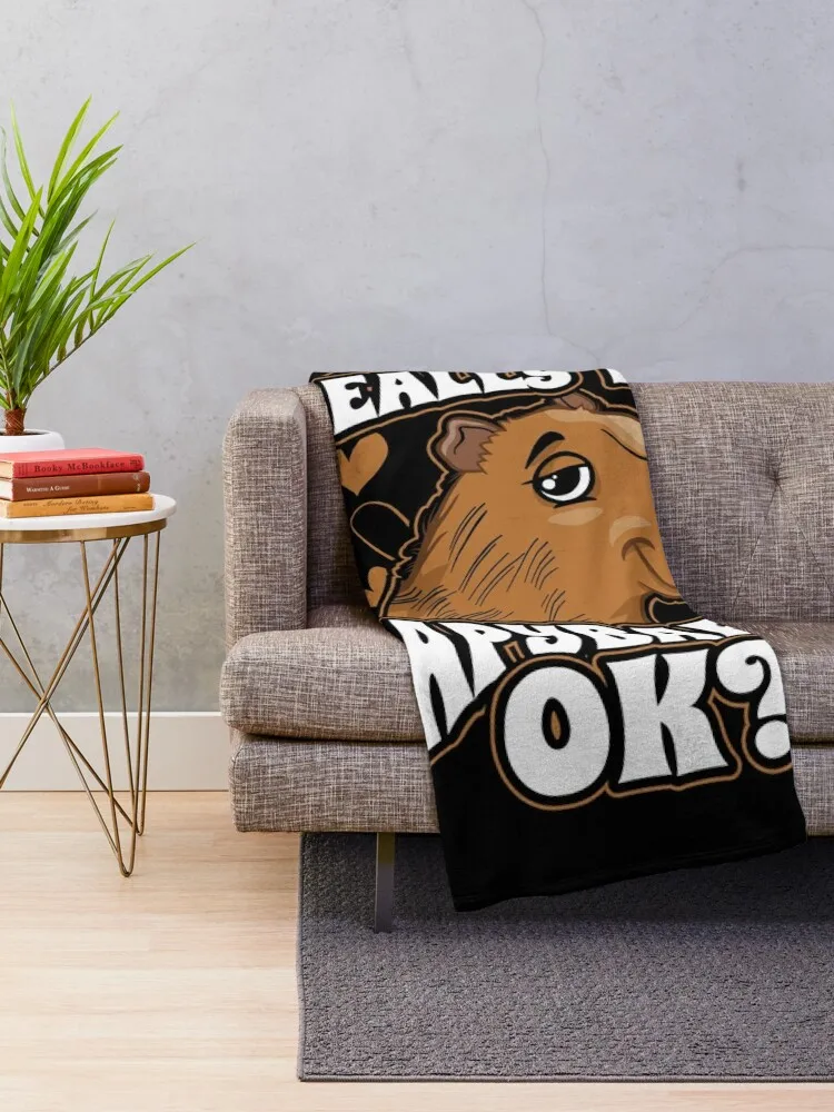 I Just Really Like Capybaras OK Плед Одеяло для одного дивана Очень большие дизайнерские