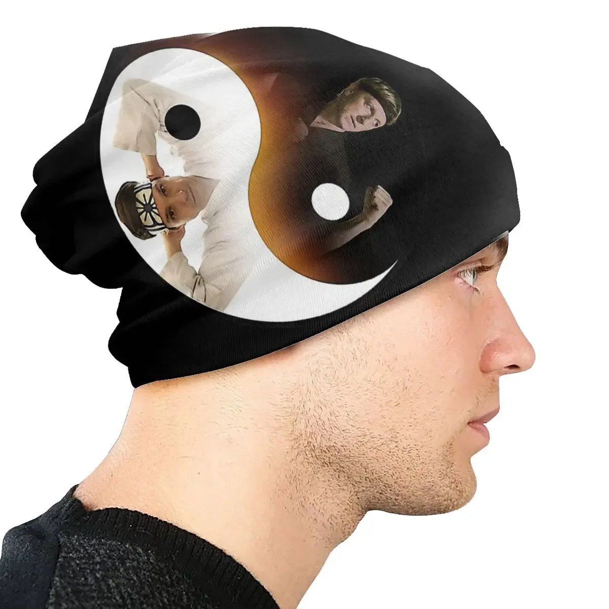 Зимние теплые шапки для бега Дэнни и Инь Ян Kai двухслойная тонкая шапка дышащие