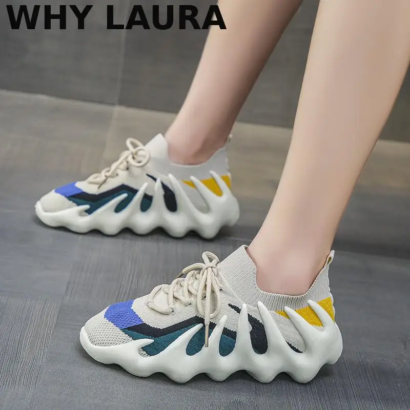 

Flat shoes women's sports shoes 2022 Breathable net platform light basketball non-slip sports shoes soft women's casual shoes kn