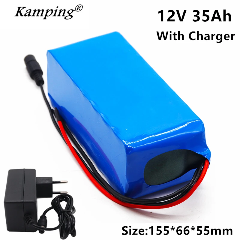 

2021 100% New 18650 12V 35000 mAh Battery pack 18650 lithium battery protection board 12v 35000mAh for inverter miner + Charger