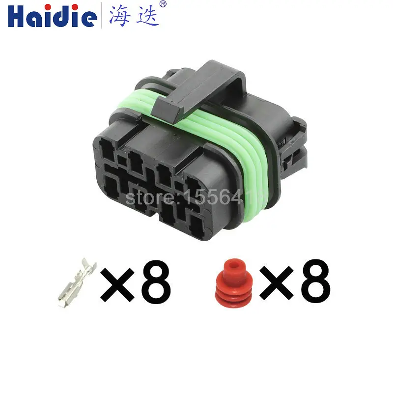 

1set 8pin cable wire harness connector housing plug connector HD087A-2.8-21