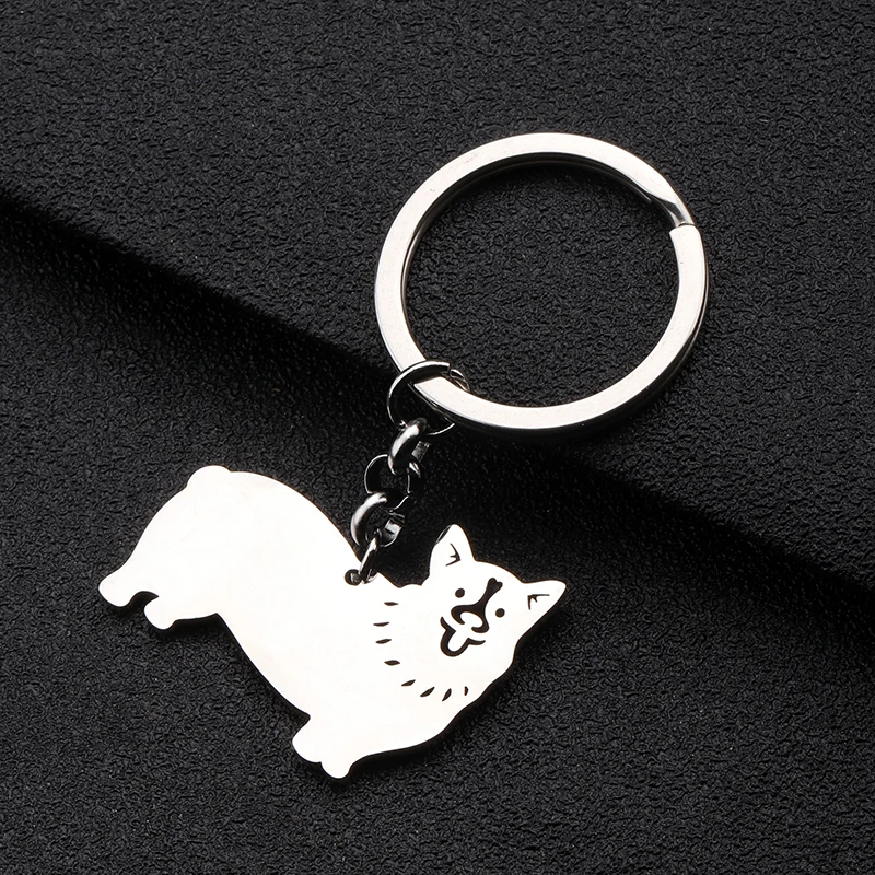 WEVENI кольцо для ключей из нержавеющей стали с посеребренным покрытием