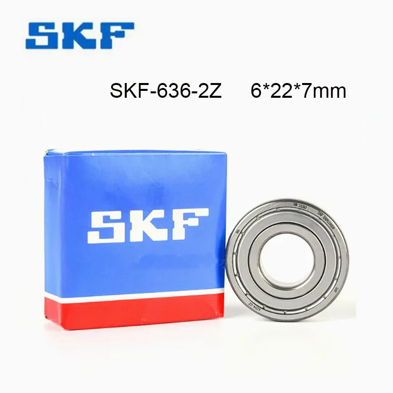 Купи 100% Original Sweden SKF Bearing 5/10Pcs 636-2Z 636ZZ ABEC-9 Ball Bearing 6x22x7mm High Speed Deep Groove 636-ZZ Ball Bearings за 1,079 рублей в магазине AliExpress