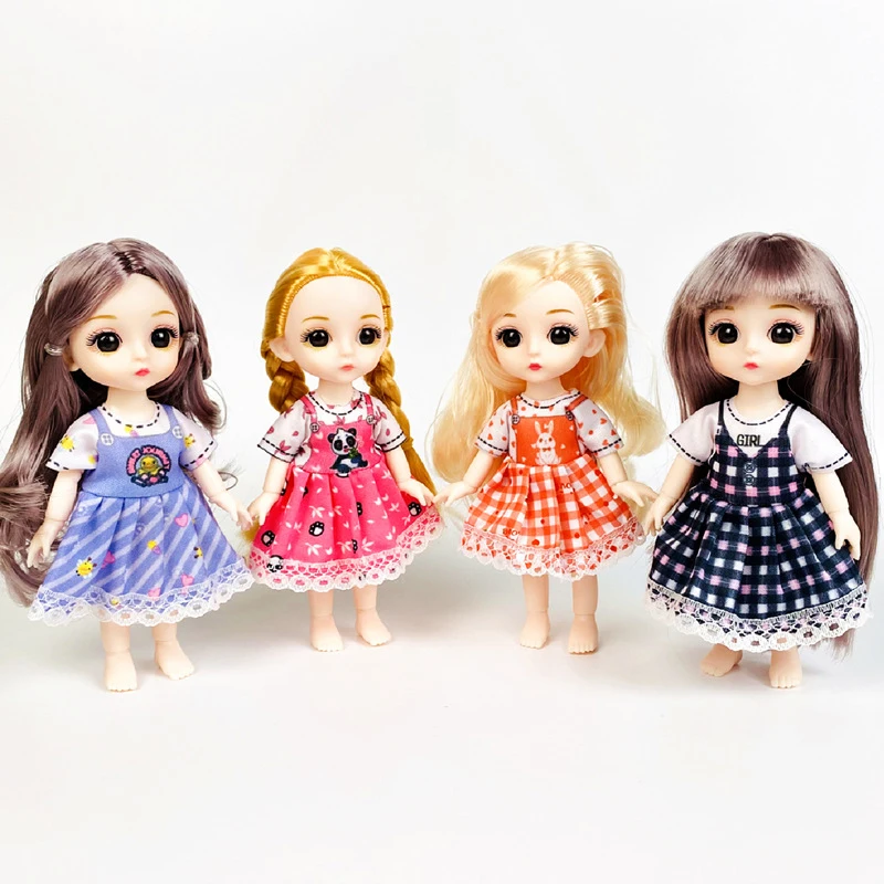 

16cm Doll Clothes Accessories For 1/12 Ob11 Doll Dress Up Doll Casual Skirt Outfit For Doll Costume Children Girls Toys Gift
