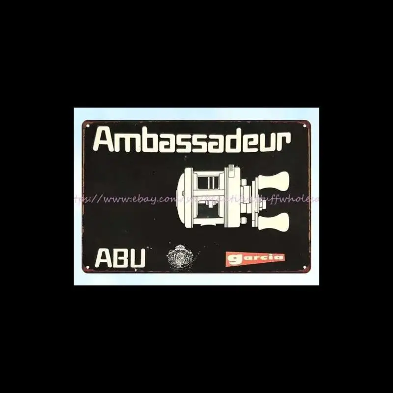 Винтажная почтовая надпись Leaden Abu Garcia