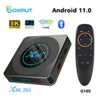 ТВ-приставка X96 X4 Amlogic S905X4 8K RGB светильник, Android 11, 4 ГБ, 64 ГБ, 2,4 ГБ