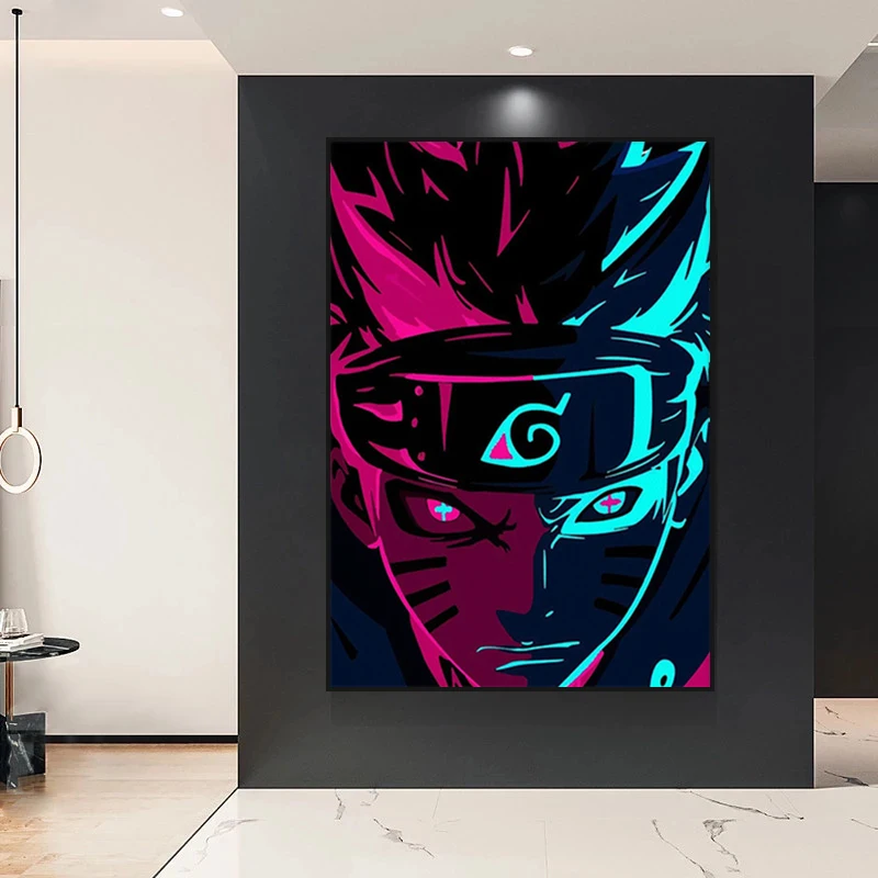 

Japanese Anime Naruto Canvas Painting Anime Characters Uzumaki Naruto Poster Wall Art Print Children Room Wall Picture Decorativ