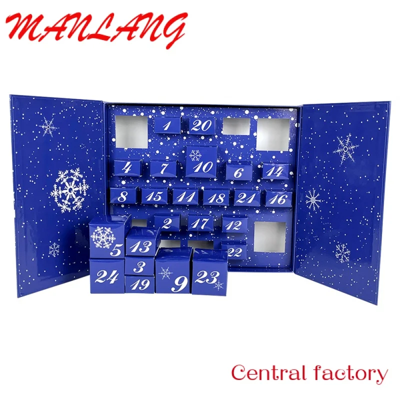 Пользовательский календарь пустой Рождественский коробка для шоколада оптовая