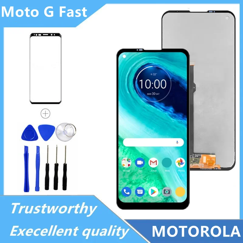 

6,4 "; Оригинальный для Motorola MOTO G, быстрое зарядное устройство для ЖК-дисплея, сенсорный экран, дигитайзер в сборе, запасные части для Moto GFast LC