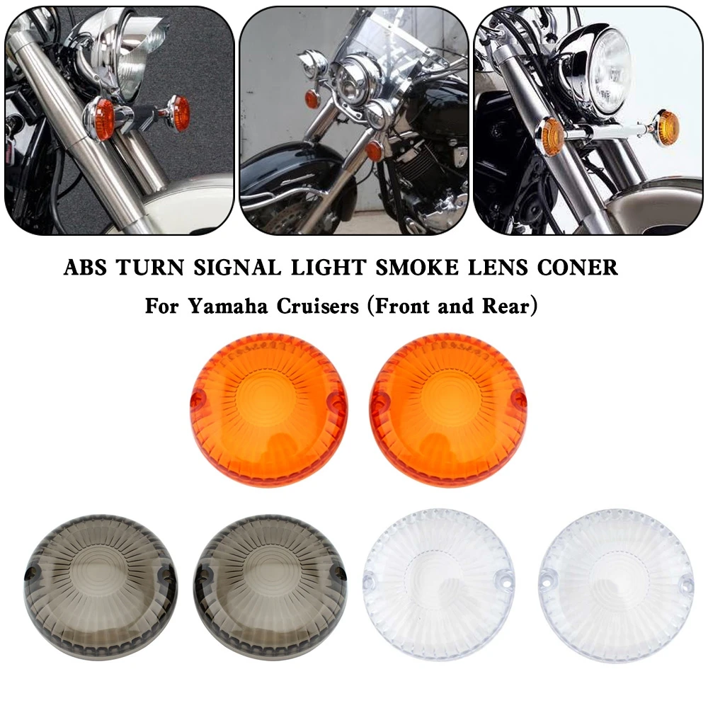 Topteng Turn Signal Light Lens Cover For Yamaha V Star 650 1100 Vmax 1200/1700 Motorcycle Accessories