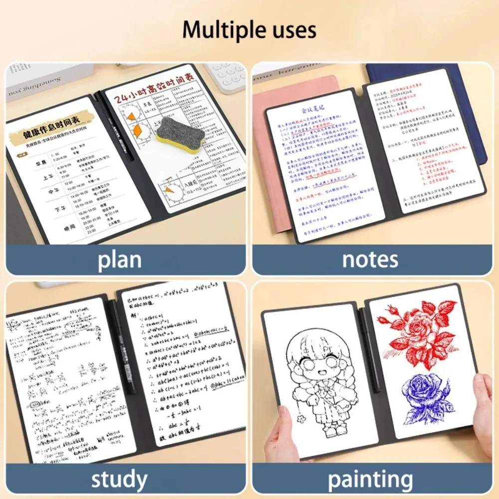 Портативная Многоразовая Доска Формата А5 С Маркером В Комплекте Стираемая Ткань