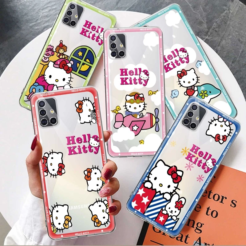 

Cases Hello Kitty Cartoon Capa For Samsung Galaxy A52 A13 5G A53 A51 A21s A32 4G A12 A72 A73 A23 A31 A22 A33 A71 A52s