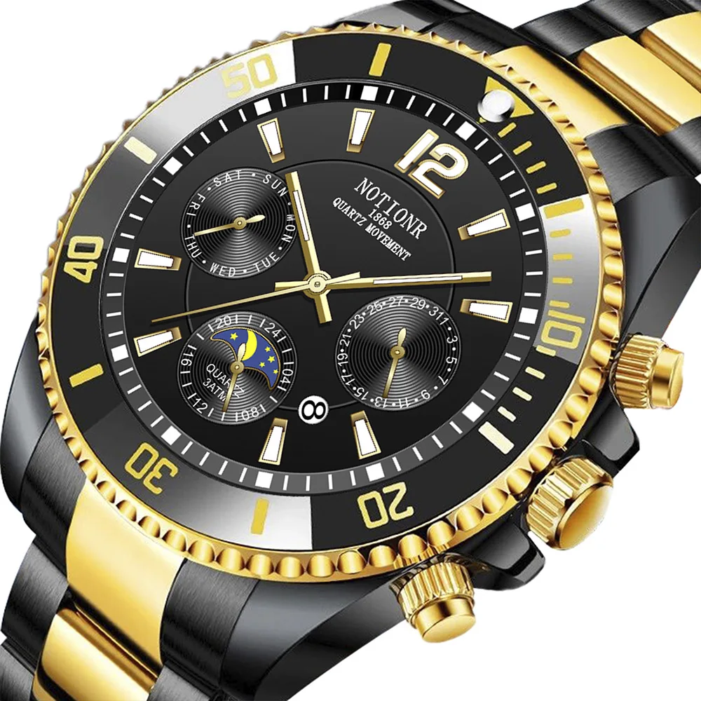 

Male Fashion Business Watches Luxury Waterproof Clocks Watch For Men Stainless Steel Calendar 3Bar Sports Wristwatches Digital
