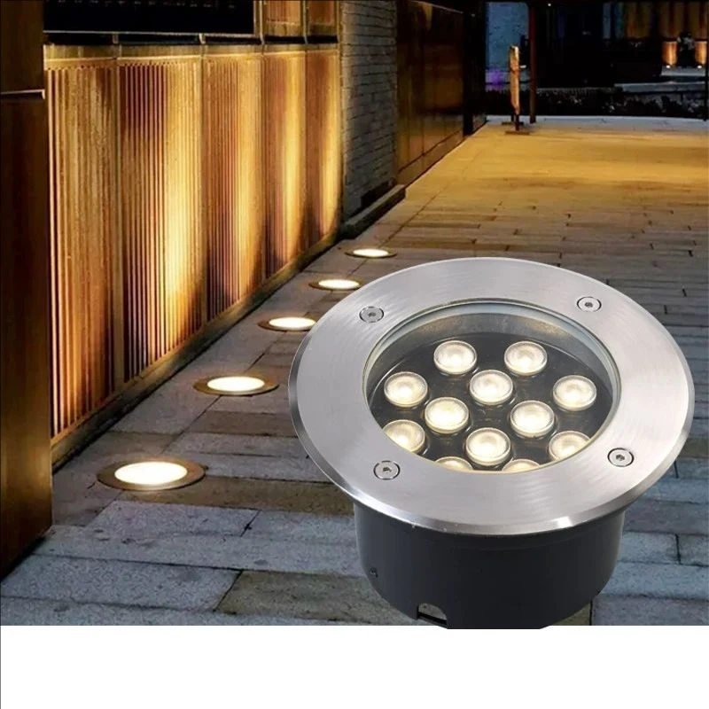 AC220V110V12V24V IP67 Impermeabile Led Lampade Sotterranee 3W 9W 12W Sepolto Giardino Percorso Spot Da Incasso Luce Sotterranea