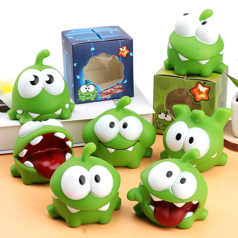 

New Mung Bean Frog Cut Rope Frog Pinch Call Cartoon Doll Home Decoration Plastic Cartoon Decompression toy