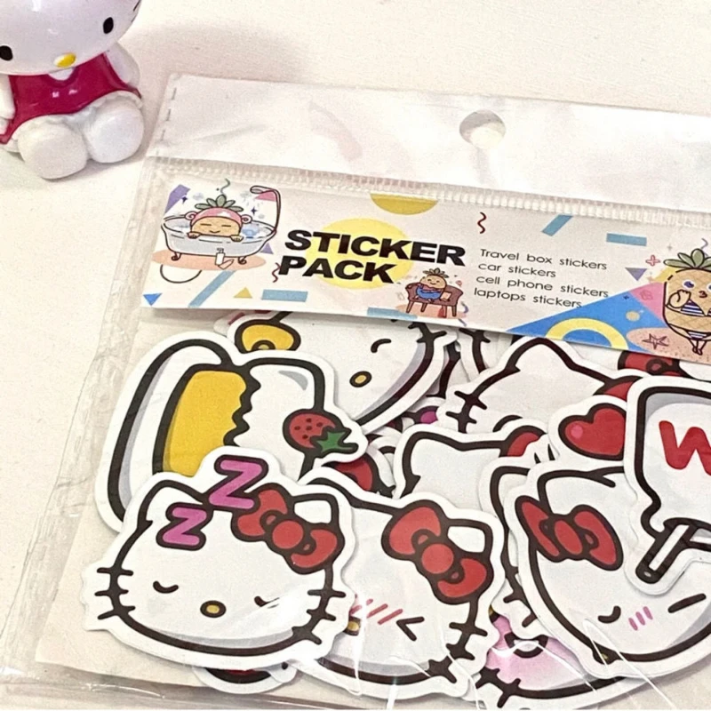

40 Hello Kitty Hello Kitty Hand Ledger Sticker Mobile Phone Computer DIY Cute Journal Material Waterproof Stickers